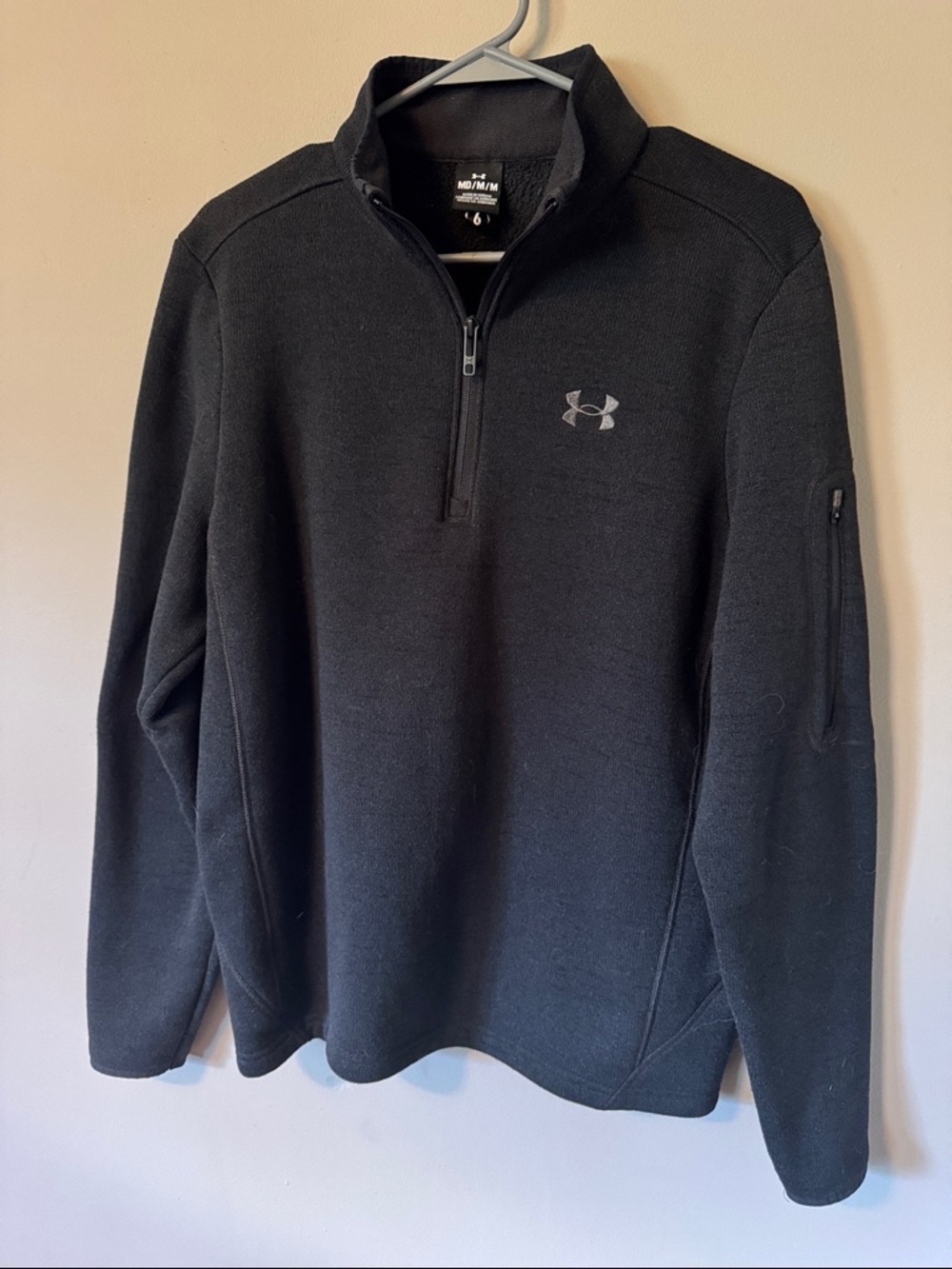 Under Armour Men’s Black Half-Zip Performance Pullover